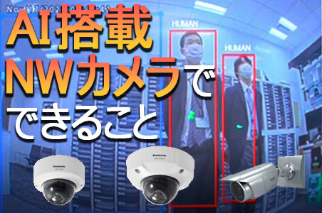 AI機能搭載ネットワークカメラと機能拡張ソフトウェア