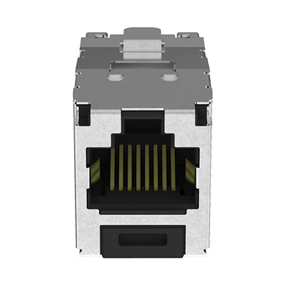 CJS6X88TGY シールド付MJジャック CAT6A <10ギガ>