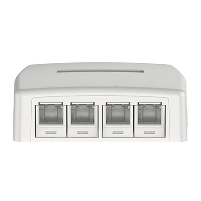 JOQ4H600 4ポートCat6ローゼットキット シャッター付