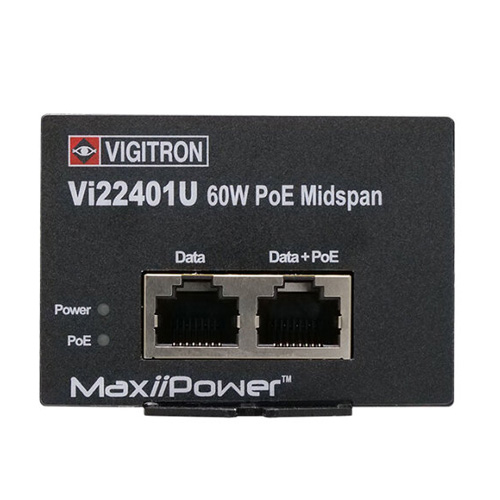 IEEE802.3bt対応 60WPoEインジェクタ MaxiiPower Vi22401U