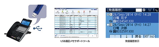 通話メモ（USB通話録音）機能