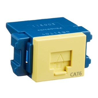 NR3170Y 情報モジュラジャック CAT6 成端埋込型 ぐっとす イエロー