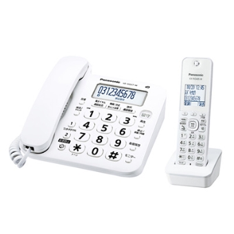 VE-GD27DL-W　コードレス電話機 子機1台付（ホワイト）