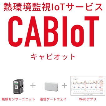 結露や温度上昇リスクをかんたん見える化。　熱環境監視IoTサービス　CABIoT