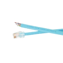 U-ISTP5+ 24AWG-4P　UTPフラットケーブル 0.5X4P（ライトブルー）