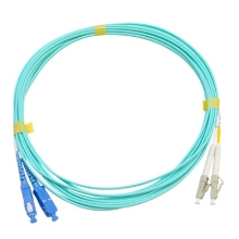 ALP-2G5/10G-LC/SC-3M　GI50 OM3 2芯 LC-SC 3m（アクア）