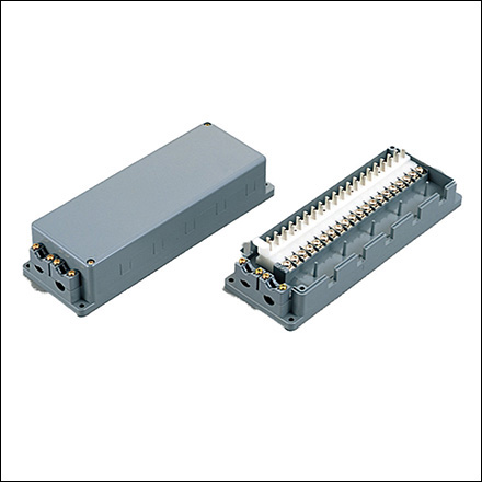 CS-205T　クリップ・ネジ式 電子・デジタルボタン電話用端子板（20心）