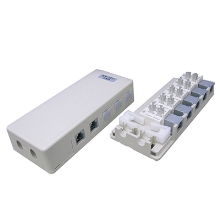 2CM-105T　クリップターミナル式 電話用モジュラーローゼット（2芯5連）