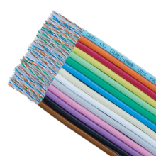 TSUNET-1000E AWG24-4P(V)　UTPケーブル CAT6 単線（紫）