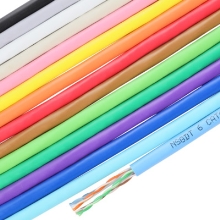 NSGDT6 0.5X4P(BL)　UTPケーブル CAT6単線（ブルー）