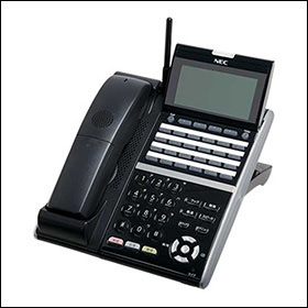 DTZ-24BT-3D(BK)TEL（B10002-61496(UX)）24ボタン カールコードレス デジタル多機能電話機(BK)