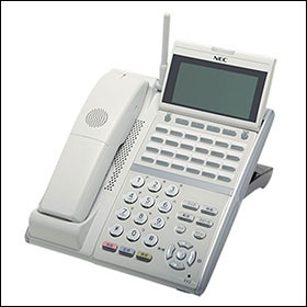 DTZ-24BT-3D(WH)TEL（B10002-61487：UX）24ボタン カールコードレス デジタル多機能電話機(WH)