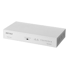 LSW6-GT-8NS/WH　Giga 8ポートHUB（ホワイト）