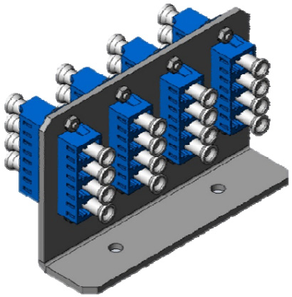 ＬＣ光アダプタ付 Ｌ型金物（WO-4LC-1L WO-8LC-2L WO-16LC-4L WO-24LC-6L）