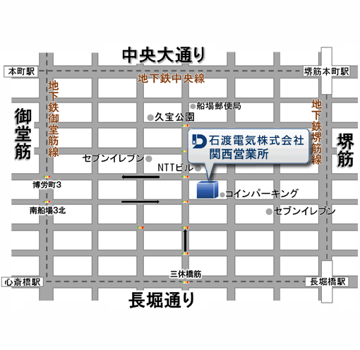 関西営業所アクセスマップ